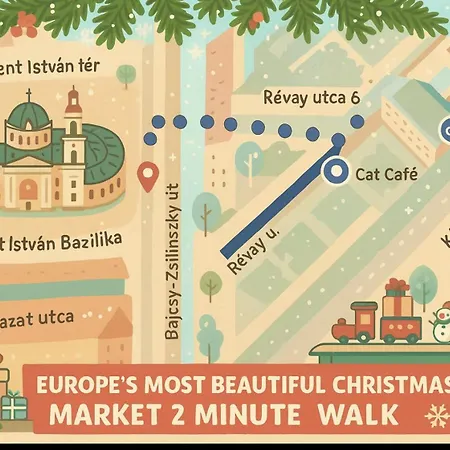 아파트 Christmas Market Designer Writer's - Ac - Quiet & Cozy 부다페스트